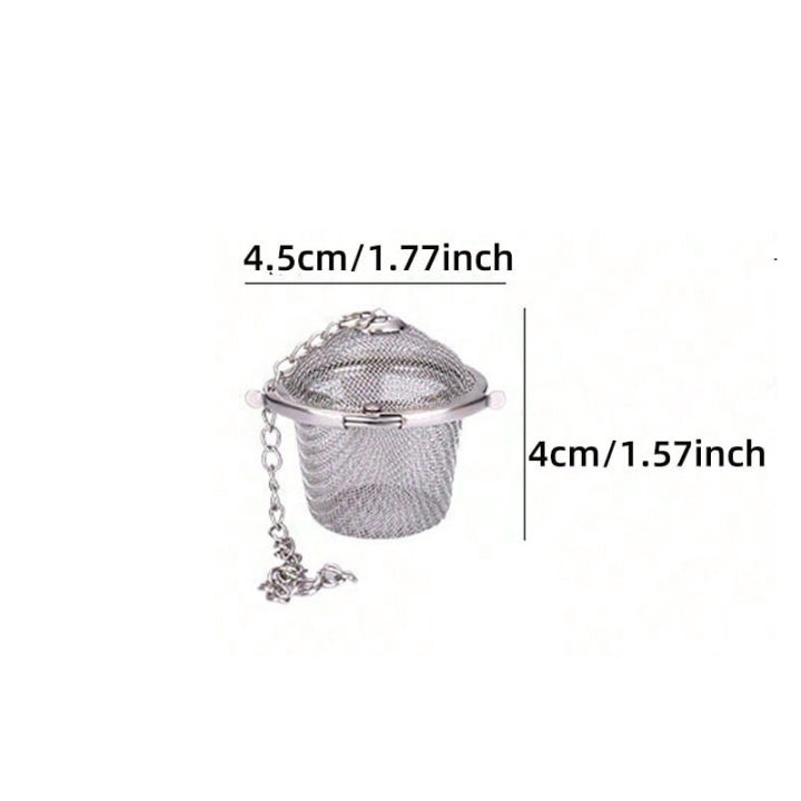 Tea%20Spice%20Strainer%20Seasoning%20Ball%20Mesh%20Herbal%20Ball%20Stainless%20Steel%20Teakettle%20Locking%20Tea%20Filter%20Reusable%20Diameter%204.5cm%20-%20Image%203