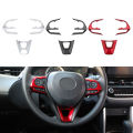 For Toyota Avalon Corolla Cross Rav4 Rav 4 2019 2020 2021 2022 2023 Steering Wheel Panel Sticker Cover Trim Interior Accessories.