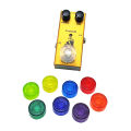 5/10Pcs/pack Electric Guitar Effect Pedal Foot Nail Cap Amplifiers Candy Color Foot Switch Toppers Knob Accessories 2.4cm. 