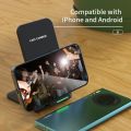 Wireless Charger Stand Pad for iPhone 17 16 15 14 13 12 Pro Phone Chargers Induction Fast Charging Dock Station.