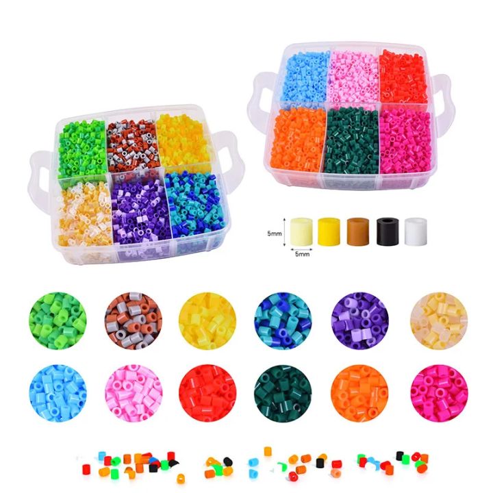 Hot%20Selling%205mm%20Hama%20Beads%20Square%20Small%20Three-layer%20Combination%20of%20Bean%20Hot%20Melt%20Beads%20DIY%20Set%20Pegboard%20%20Toys%20for%20Girls%20-%20Image%203