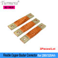 Turmera 12V Busbar Lifepo4 Battery Flexible Copper Connecter 56mm 74mm 2mm 400A for 200Ah 230Ah 280Ah 320Ah Lifepo4 Battery Use. 