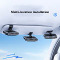 Hipacool Car Clip Fan for Sun Visor 30000mAh Rechargeable USB Fan 360° Rotate 5 Speeds Cooling Fan Ultra-thin Quiet Auto Cooler.