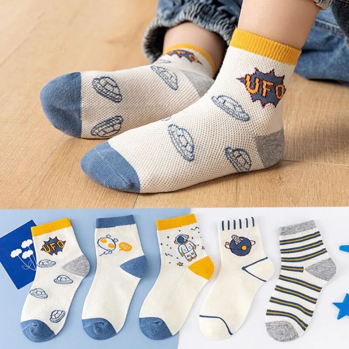5Pairs/Lot%20Cute%20Kids%20Socks%20For%20Girls%20Boys%20Cotton%20Solid%20Princess%20Children%20Sock%20Casual%20Summer%20Mesh%20Thin%20Flower%20Cartoon%20Socks%20-%20Image%202