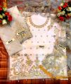 Organza fully embroidered  Dress for women. 