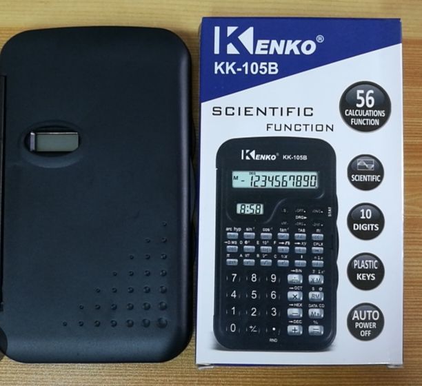 Kenko Scientific Calculator KK-105B Function With Time Student Calculator Black Color