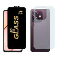 Oppo A5i OG Glass Protector HD Plus Premium Quality Glass + Back Protector Carbon Fiber Matte Soft Skin Sheet For A5i. 
