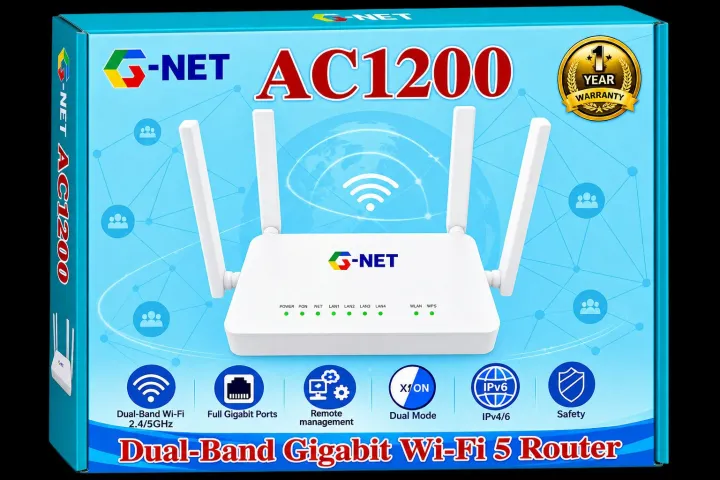 G-NET ONU + Router Dual Brand Gigaport
