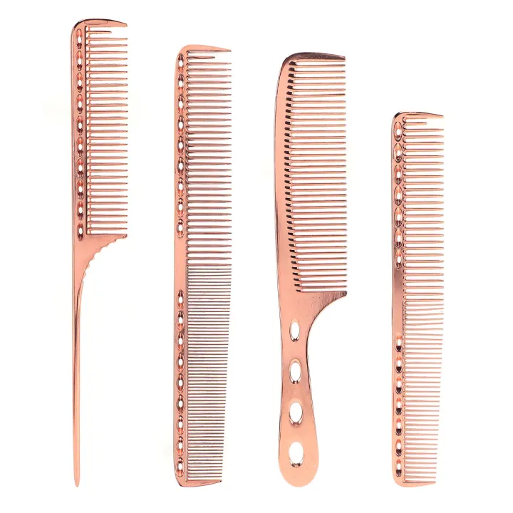 4Pcs%20Barber%20Hair%20Comb%20Set%20Metal%20Space%20Aluminum%20Hairdressing%20Brush%20Professional%20Barbershop%20Home%20Anti%20Static%20Styling%20Comb%20Kit%20Tool%20-%20Image%208
