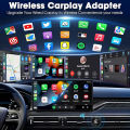 2026 Wireless CarPlay for iPhone & Android, 2-in-1 Plug and Play Converts Wired to Wireless CarPlay Android Auto, Fast Auto-Conn. 