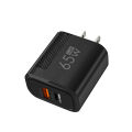 65W GaN Fast Charging USB Type C Charger US/EU Plug PD 3.0 Quick Charge Wall Charger For Phone Adapter For iPhone  . 