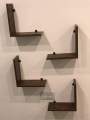 L shaped Liven Wall Shleves (set of 4) wall decoration shelves floating cmshelves display rack home tier office decorater. 