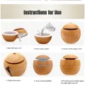 2024 New Woodgrain Vase Humidifier USB Car Office Home Color Night Light Super Silent Humidifier Holiday Gift for Friends. 