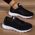 2024 New cross-border large summer hollowed-out woven women's sports casual shoes light running shoes White shoes. 