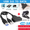 Sata to USB3.0 cable can plug all sizes of SATA HDD to remove the data to use a power adapter.. 