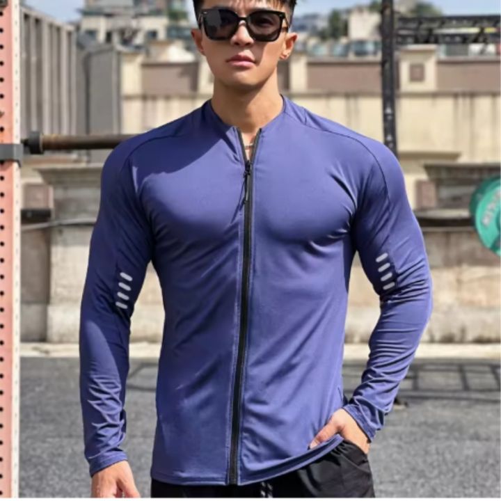 spring%20autumn%20Jacket%20Men%20Fitness%20Sportswear%20Gym%20Training%20long%20sleeve%20Sweatshirt%20Jogging%20Male%20coat%20Cardigan%20zipper%20running%20Jacket%20-%20Image%202
