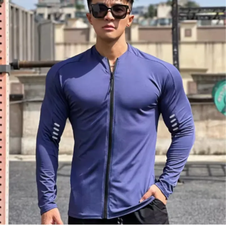 spring%20autumn%20Jacket%20Men%20Fitness%20Sportswear%20Gym%20Training%20long%20sleeve%20Sweatshirt%20Jogging%20Male%20coat%20Cardigan%20zipper%20running%20Jacket%20-%20Image%202