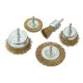 5pcs Steel Brass Wire Brush Wheel Cup. 