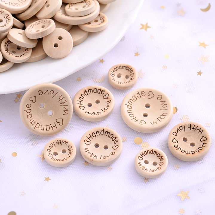50pcs%202%20Holes%20Natural%20Wooden%20Buttons%20for%20Clothes%20Decorative%20Button%20Diy%20Handmade%202%20Eyelets%20Bottons%20Sewing%20Accessories3%20-%20Image%203