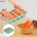 Food Storage Ice Cube Mold Giant Silicone Freezer Trays With Lid 4-Cubes Extra-Large Soup Ice Molds〔CC11〕. 