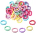 100/200PCS Women Girls Colorful Nylon Elastic Hair Bands Ponytail Hold Small Hair Tie Rubber Bands Scrunchie Hair Accessories. 