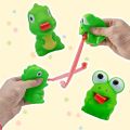 Fidget Decompression Pinch Toy Creative Frog Dinosaur Sticking Tongue Out Relieve Stress Children Fun Squeeze Interactive Toys.