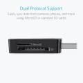 (Anker) USB 3.0 Card Reader Card Reader for Sdxc, Sdhc, Mmc, Rs-Mmc, Micro Sdxc, Micro Sd, Micro Sdhc, Uhs. 