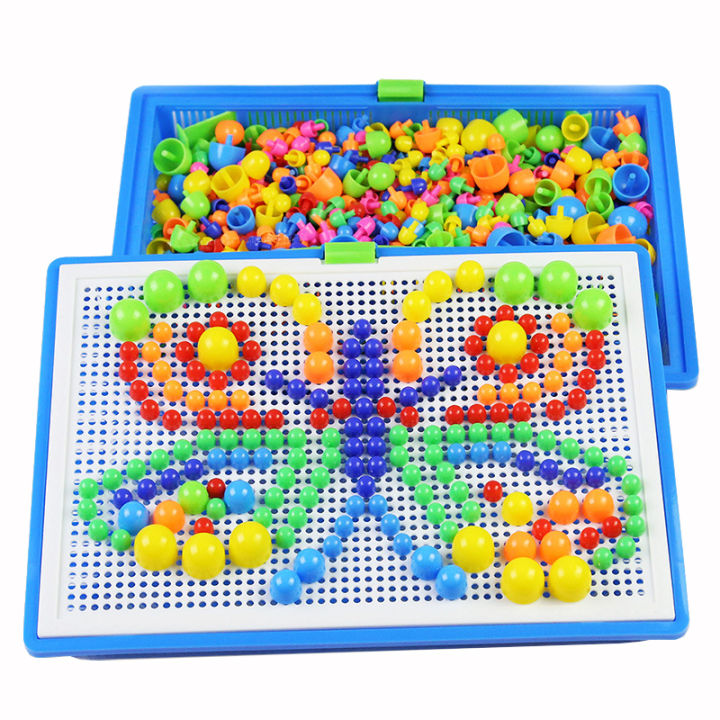 296pcs%20Mushroom%20Nail%203D%20Puzzle%20Blocks%20Kids%20Montessori%20Games%20Color%20Cognition%20Intellectual%20Educational%20Toys%20for%20Children%20Gifts%20-%20Image%203