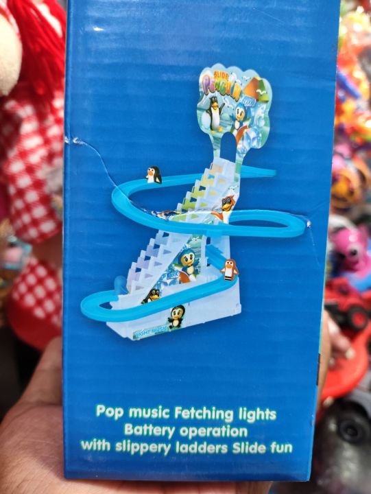 9%20PCS%20Penguin%20Race%20Set%20with%20Flashing%20Lights%20&%20Music%20On/Off%20Button%20for%20Quiet%20Play,%20Jolly%20Penguin%20Slide%20Playset%20-%20Image%205