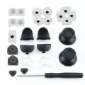 JCD For PS4 JDM-001 / 011 Controller L1 R1 L2 R2 Trigger Buttons 3D Analog Stick + Conductive Rubber Button Screwdriver Kit. 