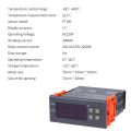MH-1301B Digital Temperature Controller -99~400&deg;C PT100 M8 Probe Thermocouple Sensor Embedded Thermostat 220V Heating Cooling. 