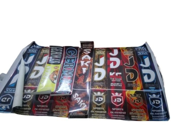 JD,Saki,German Full Sticker Complete 1 set Front Or Back For Tape Ball Bats,Sold by Click To Pack360