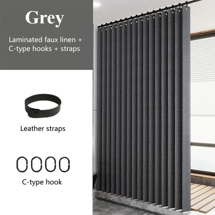 Magnetic%20Folding%20Shower%20Curtains%20Polyester%20Waterproof%20Fabric%20Shower%20Curtains%20Suitable%20for%20Family%20Bathroom%20Use%20-%20Image%205