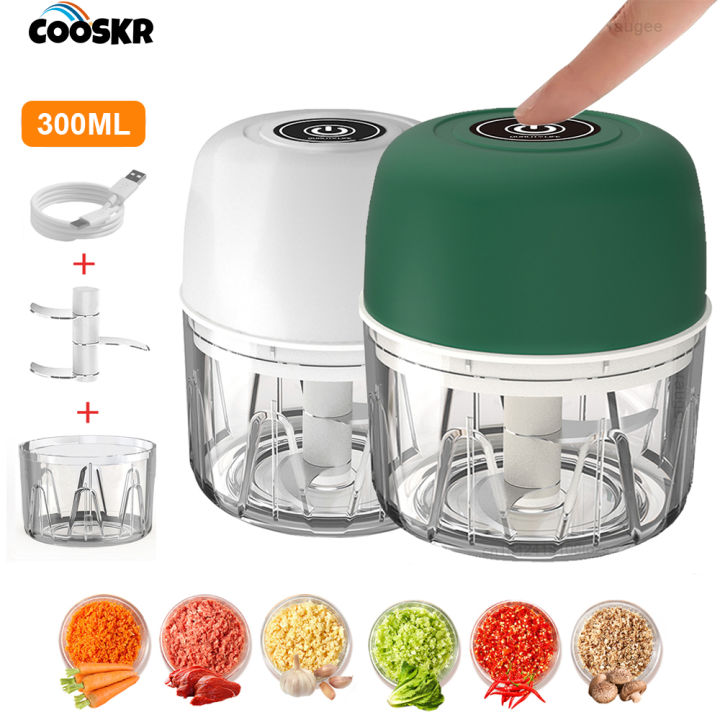 Electric Food Chopper Mini Garlic Masher Crusher for Kitchen Meat