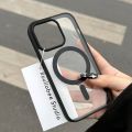 For Magsafe Magnetic Wireless Charging Case for iPhone 15 14 13 12 11 Pro Max Mini X Xs XR 7 8 Plus Hard Acrylic Clear Cover. 