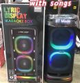 BRODU BTS - 2120 NEW DUAL 8' IKARAOKE PARTY SPEAKERS WITH DUAL WIRELESS MIC AND REMOTE. 