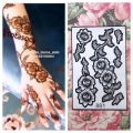 mehndi sticker full arabic signle design. 