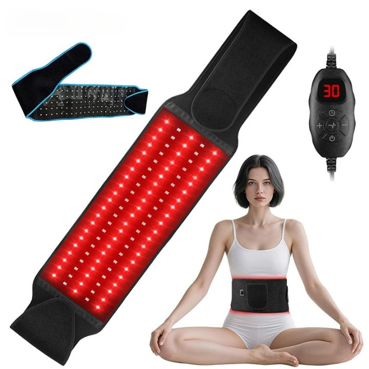 Red ＆Infrared LED Light Therapy Belt 850nm 660nm Back Burn Fat Wrap ...