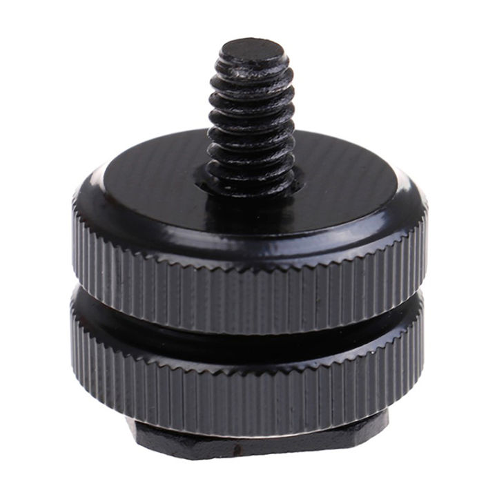 %E2%80%A51Pcs%201/4%20Hot%20Shoe%20Mount%20Phone%20Holder%20Dual%20Nut%20Cold%20Shoe%20Adapter%20Bracket%20For%20DSLR%20Camera%20Accessories%20-%20Image%203