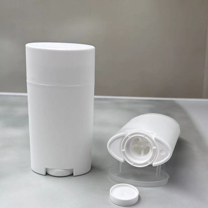 75g Refillable Perfume Deodorant Containers Empty Lip Balm Tube Plastic ...