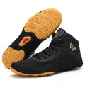 Men Professional Wrestling Shoes Training  Outdoor Brand Classic Boxing Shoes Original Fighting Comfortable Wrestling Boots. 