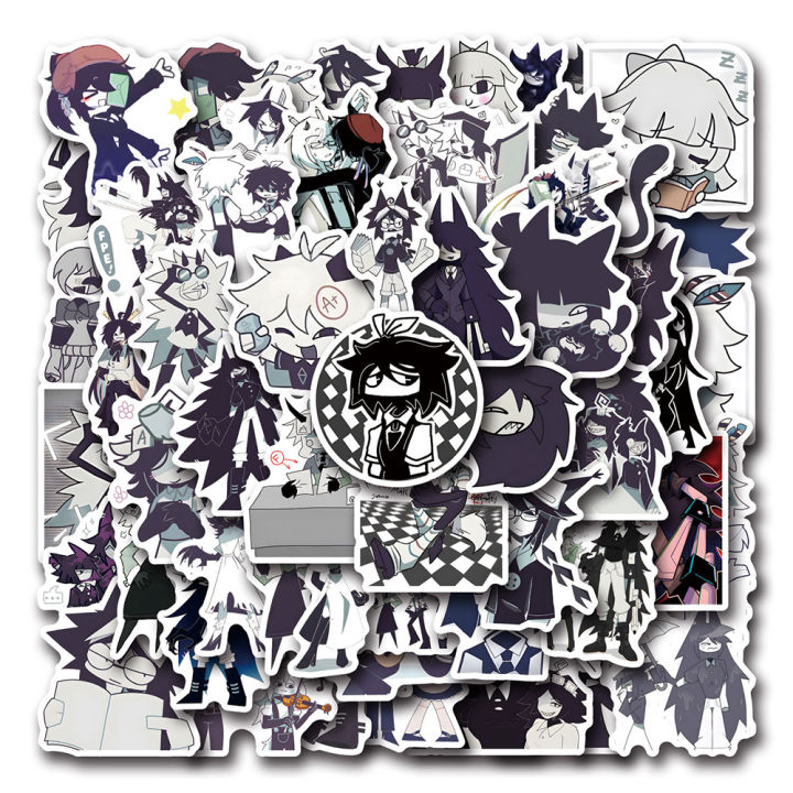 50/100pcs Funny Game Fundamental Paper Education Stickers Miss Circle Decals Laptop Skateboard Phone Car Anime Sticker Kids Toys