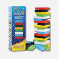 Wood Block Mini Jenga 54 Pcs Stacking Mini Tower. 