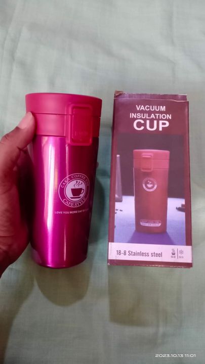 Vacuum%20Insulated%20Stainless%20Steel%20Tea%20Coffee%20Mug%20Thermos%20Flask%20Travel%20Mug%20Tumbler%20with%20Flip%20Lid%20Mesh%20Strainer%20Hot%20and%20Cold%20for%20Office%20Backpacking%20-%20Image%202
