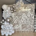 2M Birthday Party Decoration Backdrop Curtain Sequin Wedding Decor Background Baby Shower Glitter Backdrop Adult Anniversary.