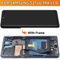6.8'' Super AMOLED For Samsung Galaxy S21 Ultra 5G Lcd Display Digital Touch Screen For G998F G998B Display With Frame. 