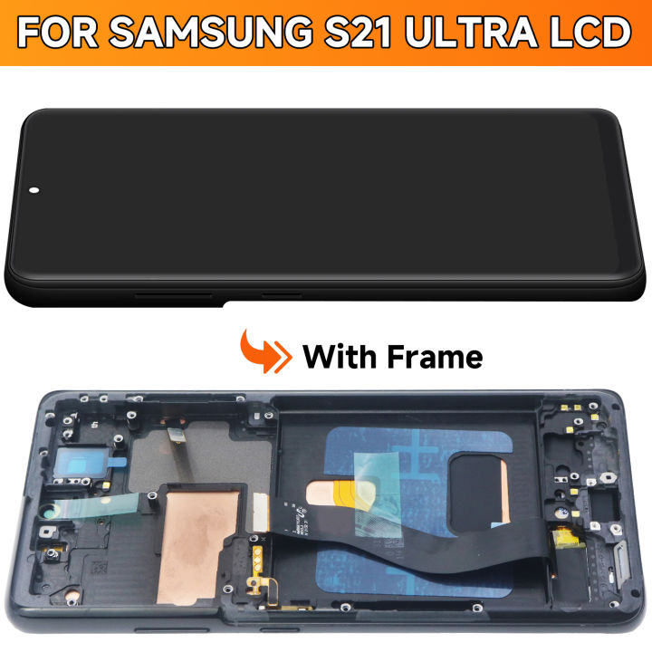 6.8''%20Super%20AMOLED%20For%20Samsung%20Galaxy%20S21%20Ultra%205G%20Lcd%20Display%20Digital%20Touch%20Screen%20For%20G998F%20G998B%20Display%20With%20Frame%20-%20Image%203