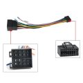 MEKEDE Universal ABS 16Pin ISO Car Radio Power Cable Wiring Harness Stereo Adapter for Car Android Player Plug and Play. 