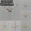 GRAMOCK 3.5*8.5*13*13.5mm VK63 Watch Hands Watch Needle Hands Green Luminous Fit VK63 VK64 Quarzt Movement Replace Parts. 