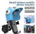 Motorcycle Phone Holder Helmet Shaped Sun Visor Bicycle Phone Mount Waterproof Motorcycle Handlebar Cell Phone Clamp, Bicycle Phone Mount, Phone Bike Phone Mount. 